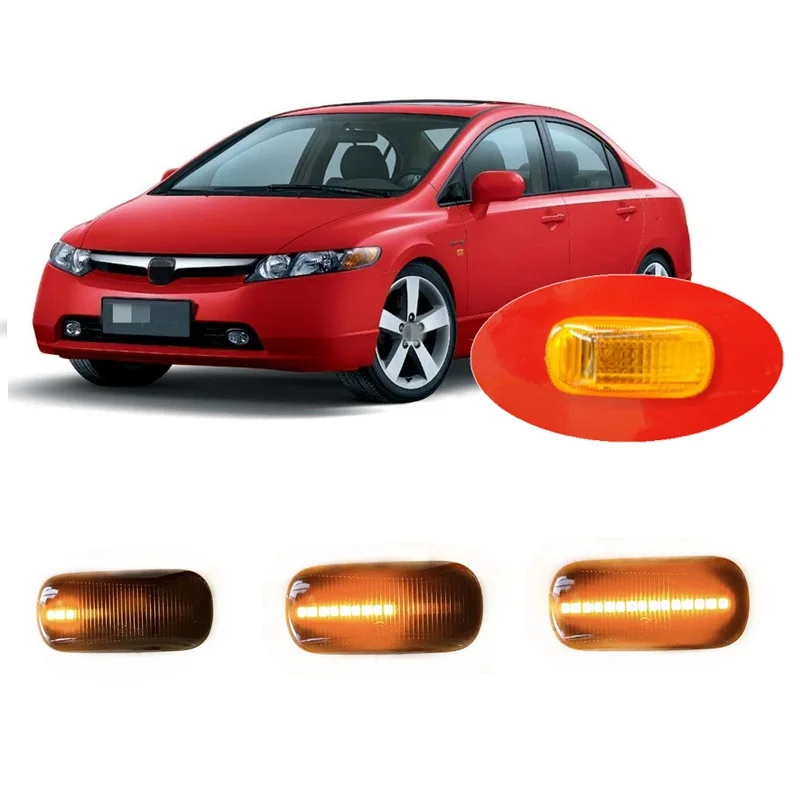 

Fit for Honda Civic MK7 VII EM EU EP EV ES ET MK8 VIII FA FD FN FK Dynamic LED Indicator Side Marker Signal Light Accessories