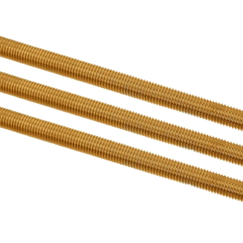 

DIN975 M2M2.5M3M4M5M6M8M10M12M14M16M18 Brass Copper Bolt Full Metric Thread Bar Studding Rod