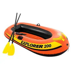 PVC thick inflatable boat inflatable kayak air cushion aluminium paddle pump dinghy air raft 2 person / 3 person