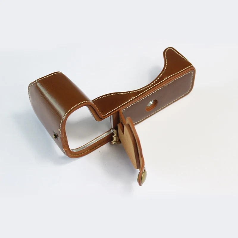 หนัง PU ฝาครอบกล้องสําหรับ Canon EOS RP R-P SLR แบบพกพากระเป๋าเปลือกป้องกันพร้อมสายคล้อง