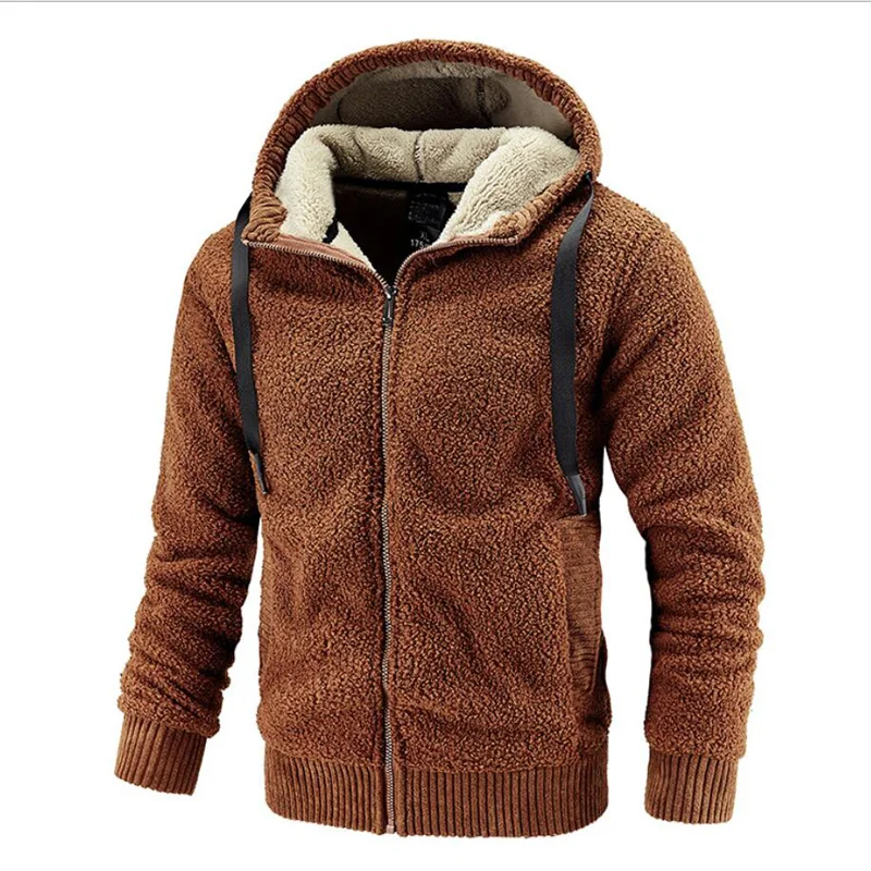 

Men Fleece Jacket Hooded Plus Size Winter Parka Men Windbreakers Thick Warm 7xl 8xl 2022 Husband Autumn Black Fur Coat Male