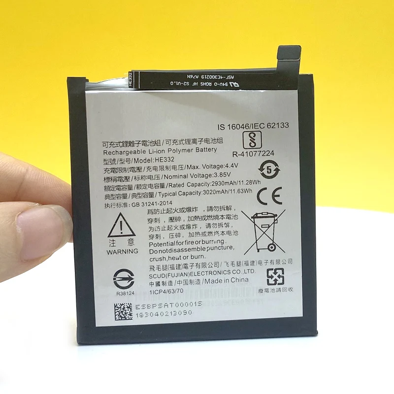 In Stock 2930mAh HE332 Battery For Sharp S2 fs8010 Aquos S2 FS8018 S3 Mini S3mini Repair Replacement + Tracking Number