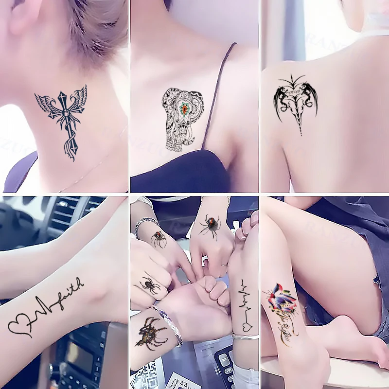 Temporary Tattoo Stickers Tattoo Wings Scorpion Chest Stickers Arm Tattoo for Neck  Cute Tatoo Sticker Small Tattoo Fashion Art