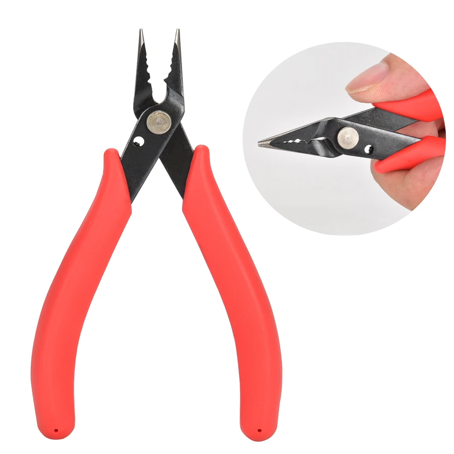 Imagem -02 - Multifunções Split Ring Opener Alicerçadores Jóias Beading Crimping Tool Mini Alicatador Diagonal Faça Você Mesmo Ferramentas Manuais