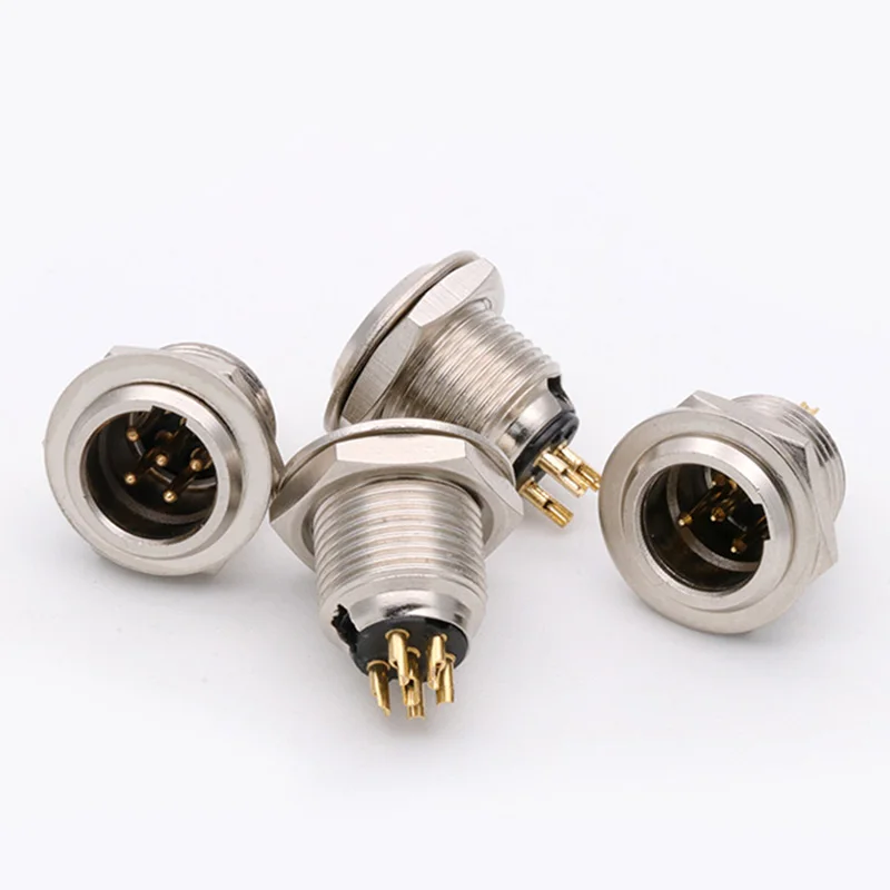 수 섀시 패널 소켓 플러그 소형 XLR 오디오 마이크 커넥터, 미니 XLR 3 4 5 6 핀, 10 개