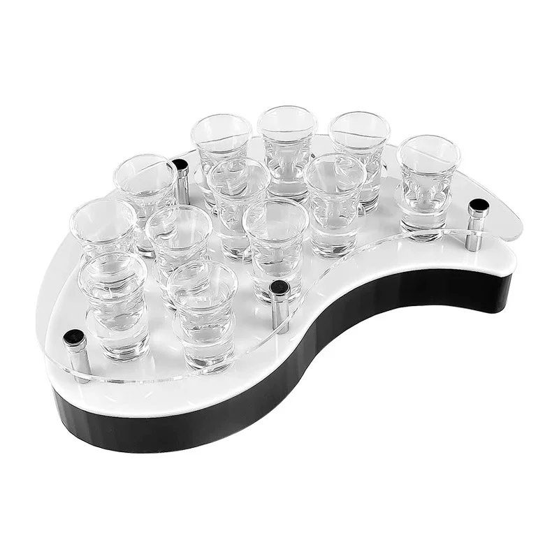 

12-Hole Water Drop Cup Holder Bar Light-Emitting Cocktail Cup Holder KTV Champagne Red Wine Foreign Wine Bullet Cup Holder