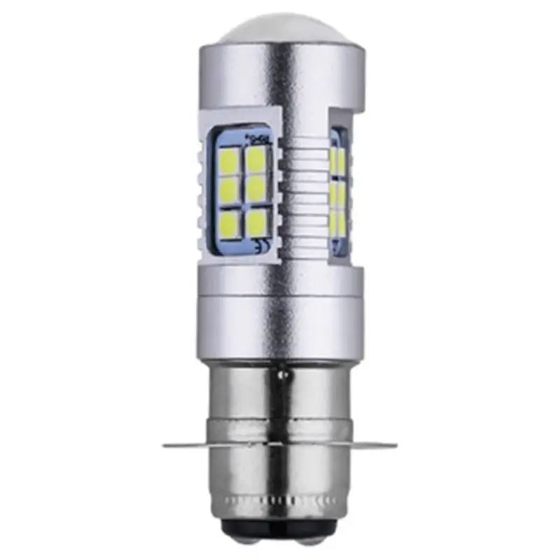 Luz de farol para motocicleta led 21smd 3030 lâmpada de farol 1200lm branca 21w