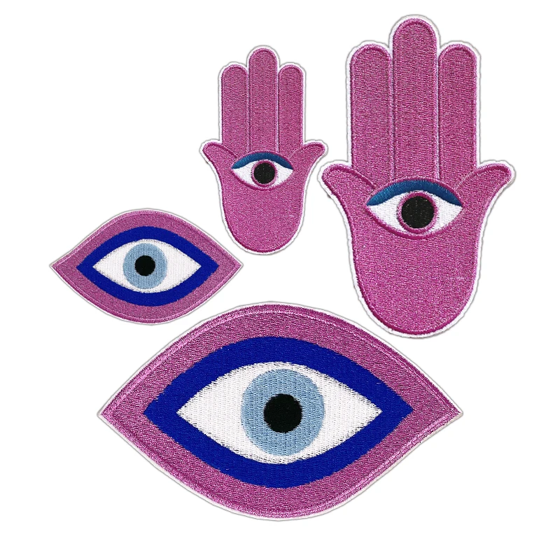 Wholesale Patches Eye BadgeS Hand Embroidery patches  DIY Apparel Accessories  Sewing Supplies  Iron on patches