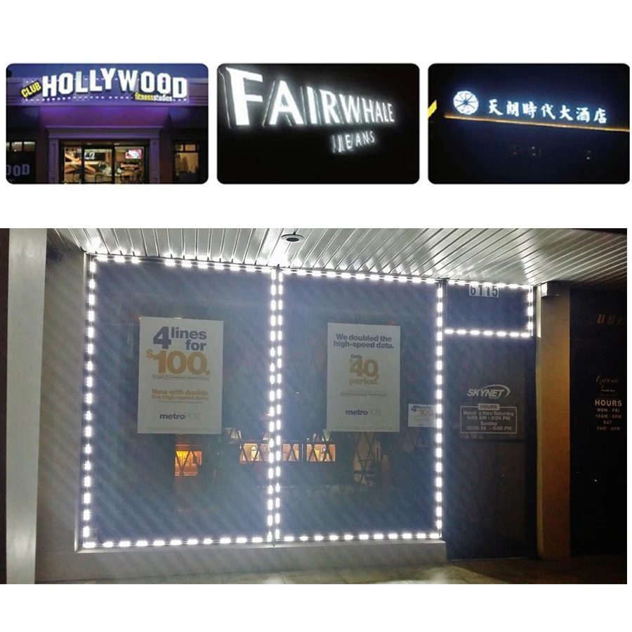 New style WS2811 Pixel LED Module Lighting 12V IP68 Waterproof COB Digital RGB Led Modules Advertising sign lamp Strip Light