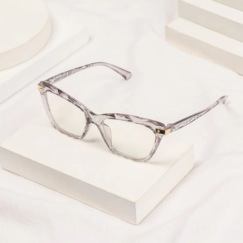 Multi-section Anti-blue Light Glasses Women New Cat Eye Square Frame Eyewear Oversized Trending Brand Design Optical Eyeglasses