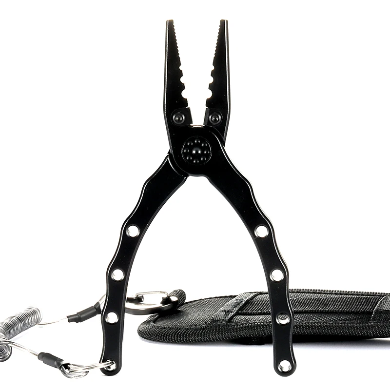 Rvs Vissen Tang Aluminium Lijn Snijders Hook Remover Zoutwater Split Ring Tool Vis Houder Visgerei 2021 Nieuwe