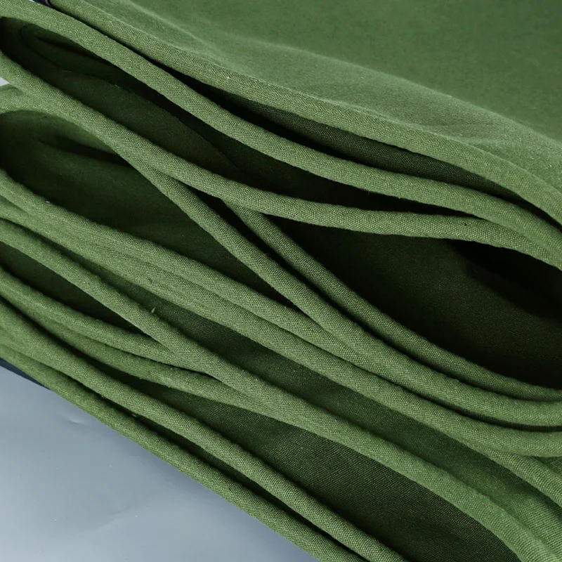 Army Green Thicken Tarpaulin Organic Silicon Fabric Outdoor Camping Tent Tarp Garden Pergola Canvas Rainproof Cloth