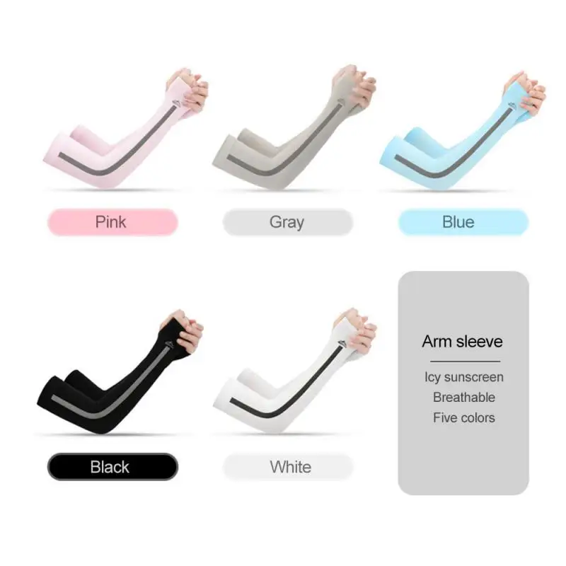 Arm Sleeves Warmers Sports Sleeve Sun UV Protection Hand Cover Cooling Warmer Running Fishing Cycling Ski Nylon Elbow Sleeves