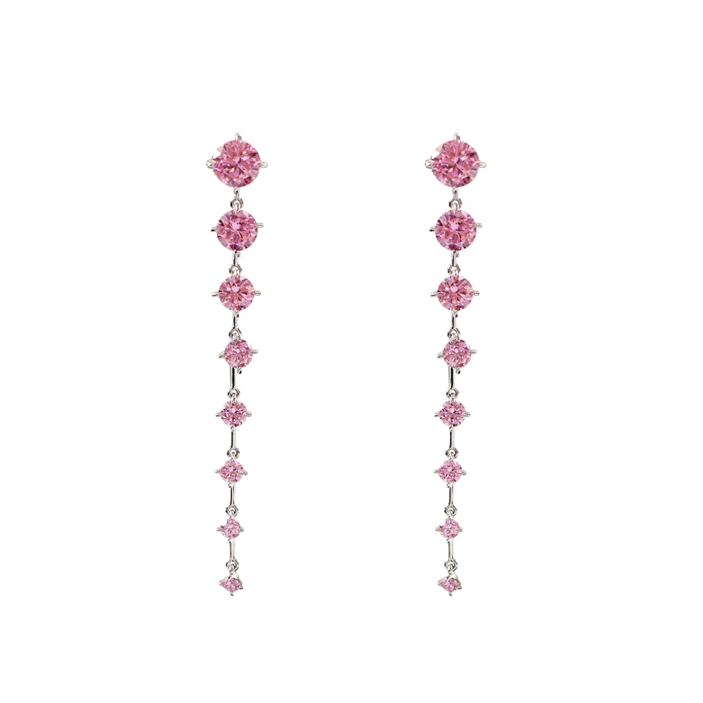 fashion contracted zircon women copper alloy earrings for birthday party gift cheap factory shop earrings wholesale price