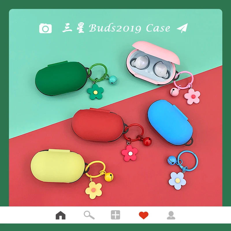 غطاء فاخر لهاتف Samsung Galaxy Buds Plus 2020 ، جراب حماية ، ملحقات سماعة رأس ، ديكور زهور