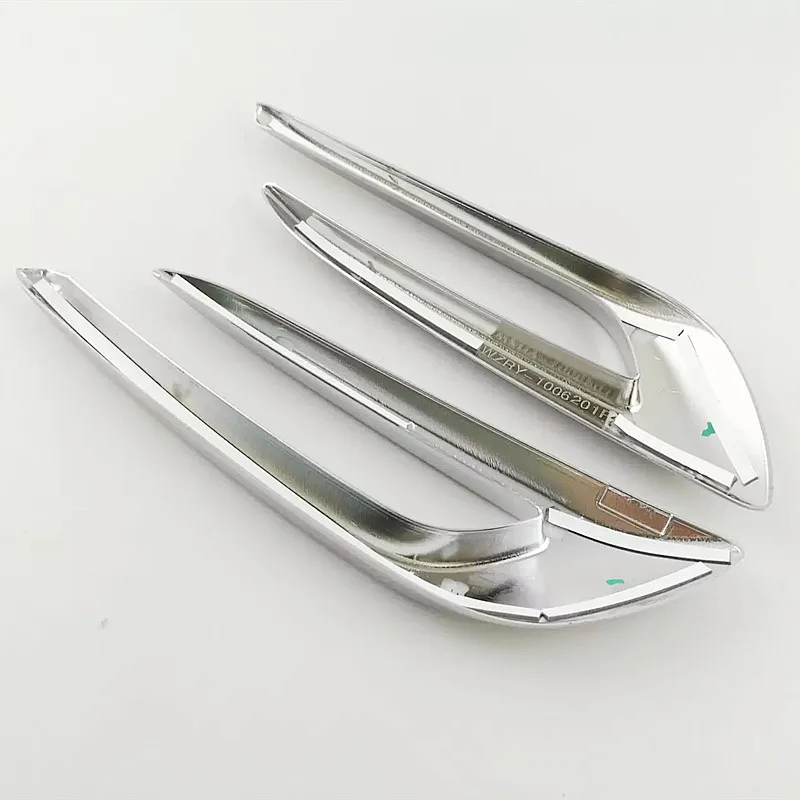 For Buick Encore 2016 17 2018 2019 ABS Chrome Accessories Car Front and Rear Fog Lamp Light Frame Trim Sticker Decoration Cover