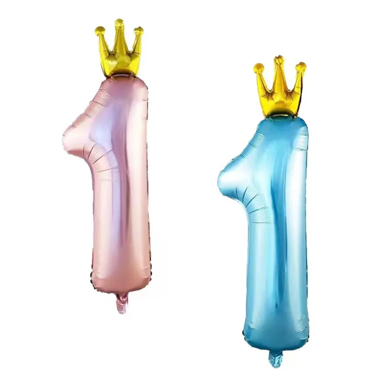 

Воздушный шар из алюминиевой пленки в форме короны, 1 год