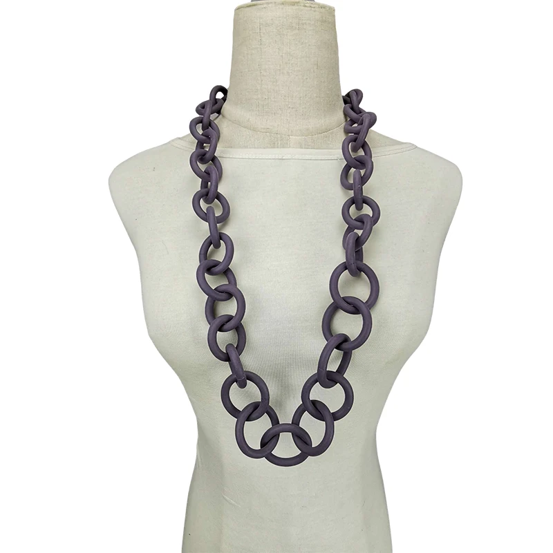 UKEBAY New Handmade Choker Necklaces For Women Rubber Necklace Punk Style Designer Luxury Jewelry Geometric Statement Necklaces