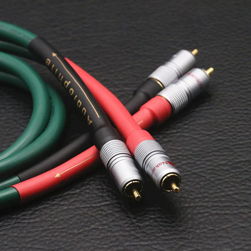 Furutech FA-220 OCC audio signal cable double lotus fever audio signal cable DVD public to public rca line