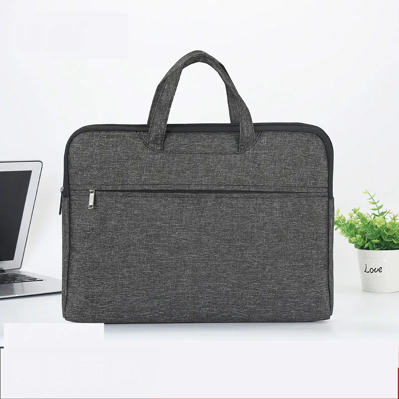 A4 Briefcase Document Bag Laptop Case A4 Multi-layer Zipper Men Women Business Meeting Office Handbag Paper Organizer Escolar