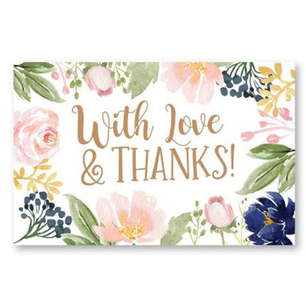 10-30pcs New Product Rectangle Flower Card \