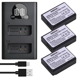 1500mAh LP-E10 LPE10 Battery + LP E10 Charger with Type-c for Canon EOS 2000D 1100D 1200D  1300D 4000D, Rebel T3 T5 T6 T7