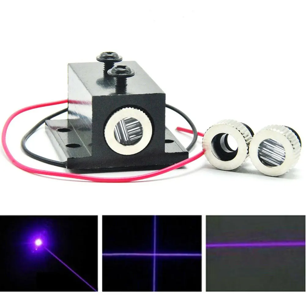 Dot Line Cross 405nm Violet Blue Laser Diode Module 10mw Laser Lights 12x30mm 3V Driver