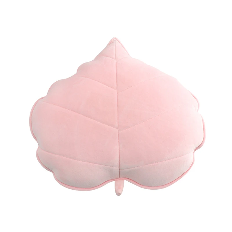 3D Leaves Simulation Stuffed Plush Toy Kids Room Decorative pillows Bedroom Back Cushion 13x13cm