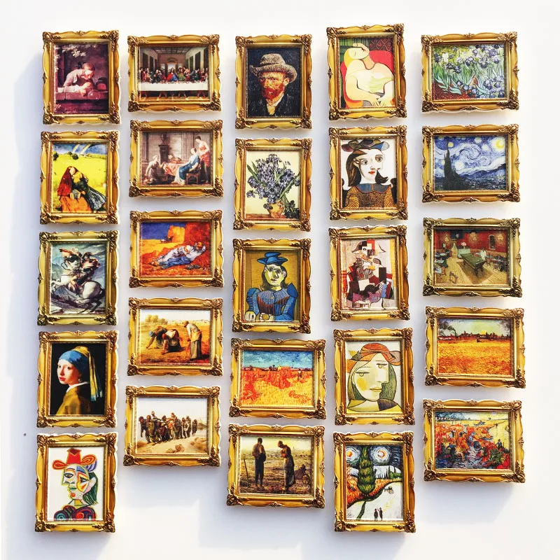 Netherlands Van Gogh Painting Fridge Magnets Tourism Souvenir Refrigerator Magnetic Sticker Collection Handicraft Gift