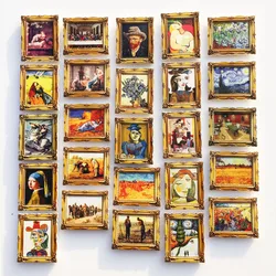 Netherlands Van Gogh Painting Fridge Magnets Tourism Souvenir Refrigerator Magnetic Sticker Collection Handicraft Gift