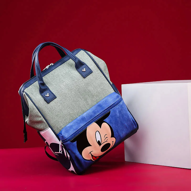 Disney Mickey Mouse Women Backpack Diaper Bag Mummy Bag Maternity For Baby Care Nappy Bags Waterproof Stroller Nursing Handbag