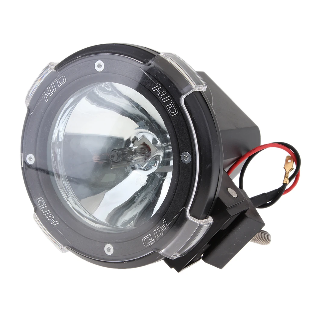 4 Cal 55W wbudowany Xenon HID 4x4 biegowe rajdowe lampa przeciwmgielna 12V czarne akcesoria samochodowe