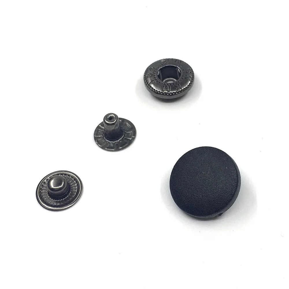 50sets Snaps top cover Black and white nylon material Buttons Plastic snaps button Rivet Button accessories T3T5 T8 button