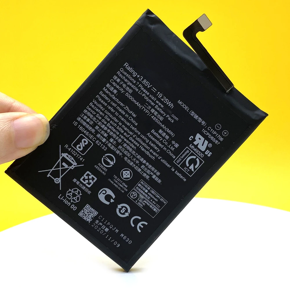 NEW 5000mAh C11P1706 Battery For Asus  Zenfone Max Pro M1 6.0 Inch ZB601KL ZB602KL X00TDB X00TDE Mobile Phone  + Tracing Number