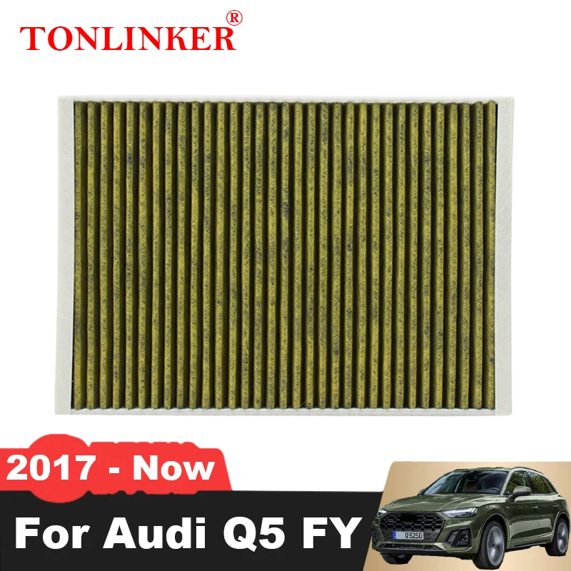 TONLINKER Cabin Filter For Audi Q5 FY 2.0TDI 2.0TFSI 3.0TDI 3.0TFSI SQ5 2017-2020 2021 2022- 4M0819439 8W0819439 Car Accessories