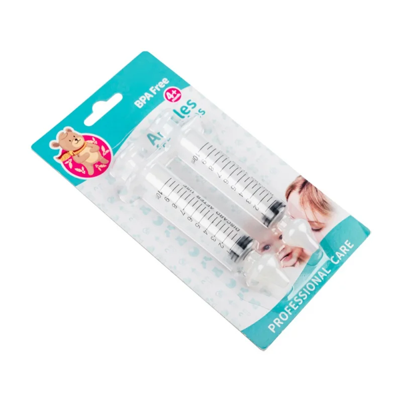 Mới 2 Chiếc Kim Ống Chăm Sóc Bé Hút Mũi Bụi 10ML Cho Bé Viêm Mũi Mũi Máy Giặt Hút