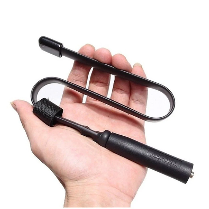 ยุทธวิธีเสาอากาศ SMA-Female Dual Band VHF UHF 144/430Mhz สำหรับ Baofeng UV-5R/82