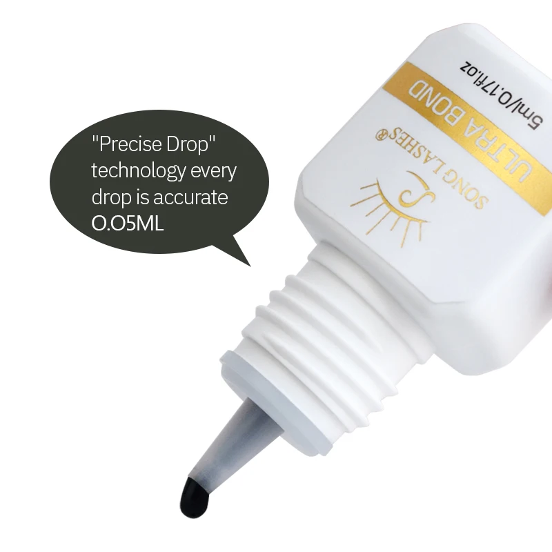 SONG LASHES 5ML 10ML 2-3 Second Fast Drying Strong False Eye Lash Extension Glue Adhesive Retention 5-7 Weeks Low Smell Glue