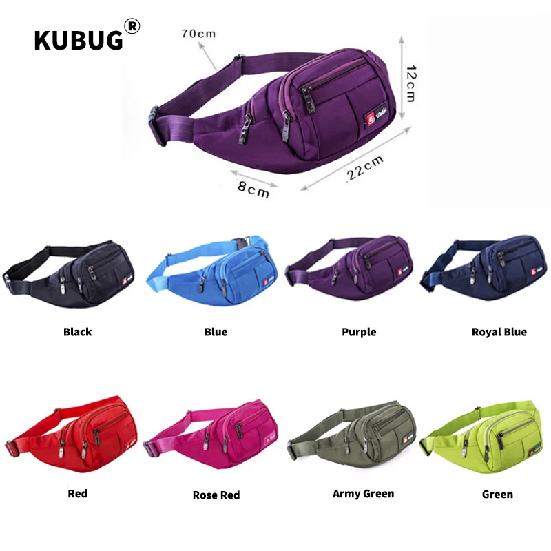 New Sports Waist Bag Multi-Layer Nylon Crossbody Leisure Running Bag Men\'s Body Hugging Business Money Bag Chest Pack Bags