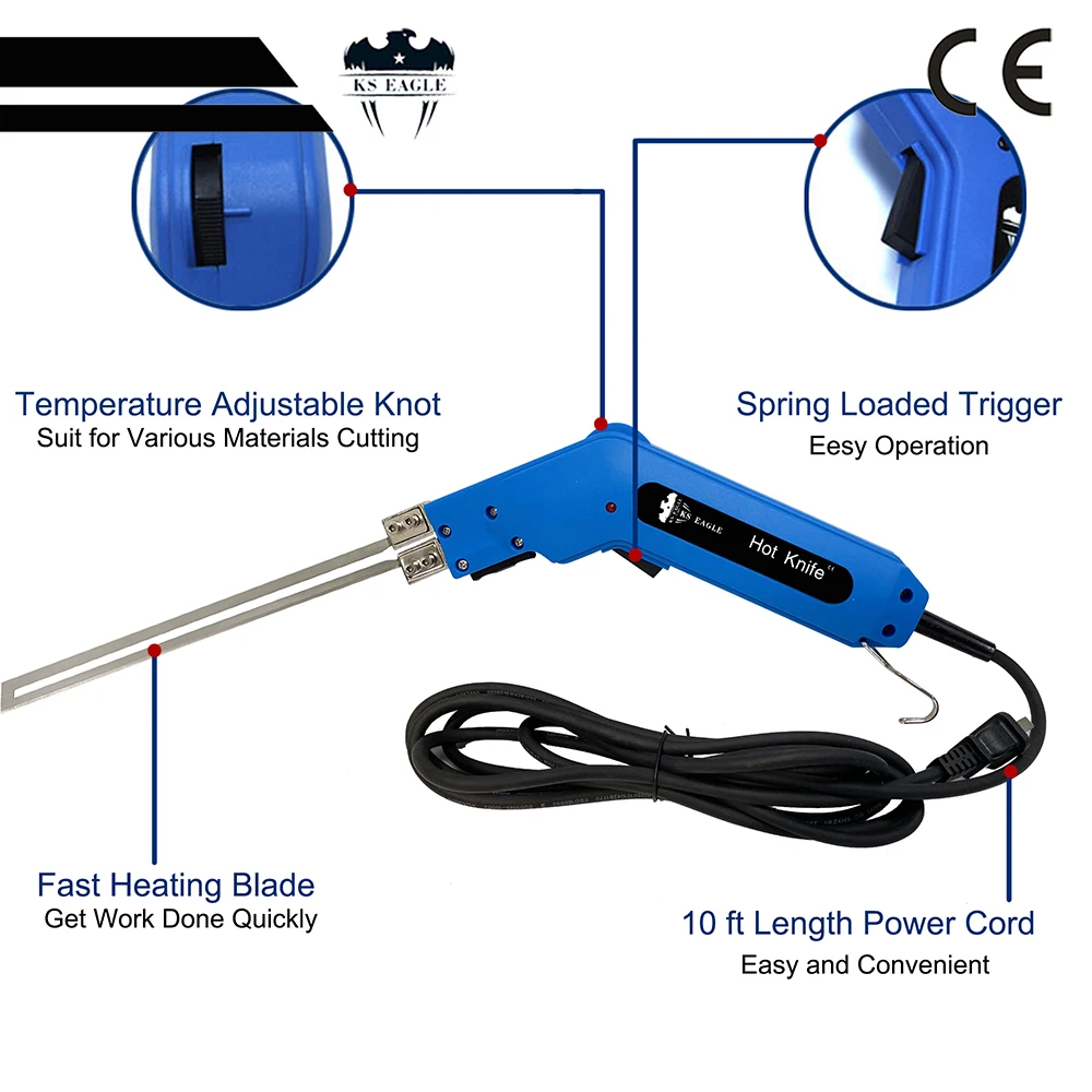 KS AQUILA Coltello Elettrico Coltello Caldo Taglierina Schiuma Schiuma scultura Hot Knife Cutter (Taglierina Schiuma) Styofoam cutter
