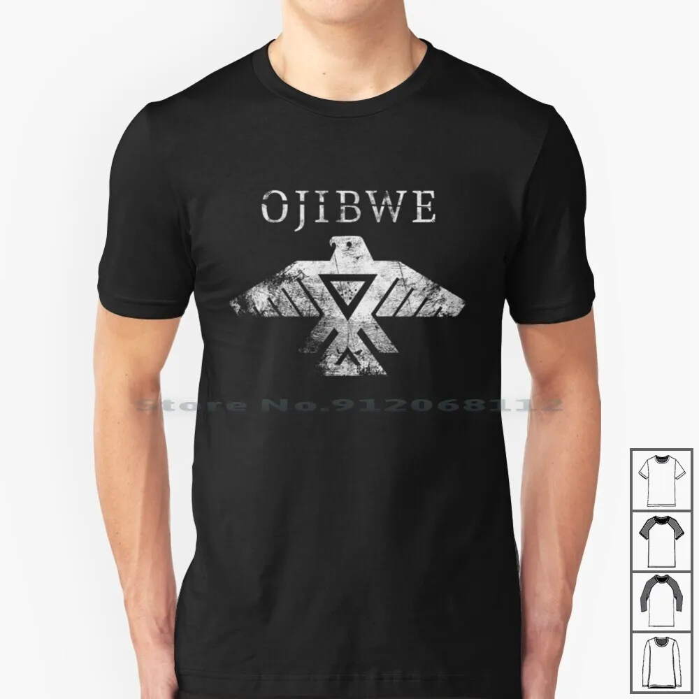 Camiseta de Ojibwe 100% algodón, Anishinaabe Chippewa Ojibwa Tribe Indians First Nations