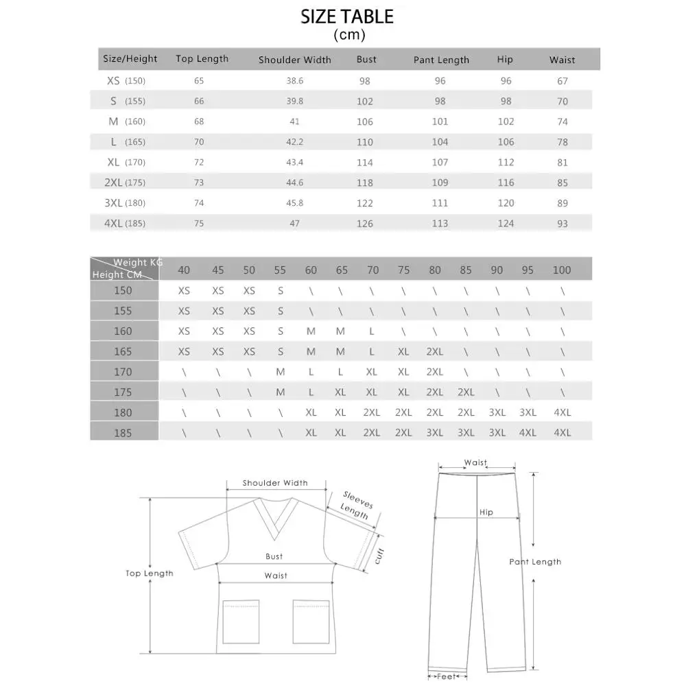 ANNO Elastizität Peelings Eingestellt Körper Krankenschwester Uniform für Weibliche Klinische Kleidung Hemd Hose Schönheit Salon Wok Tragen Pflege Kleid