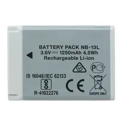 Original NB-13L Digital Camera Battery for Canon PowerShot G5 X G5X G7 X Mark II G7X G9 X G9X SX720 HS