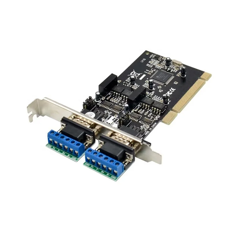 PCI To RS422 RS485 Converter Adapter Card PCI to 2 Port RS485 / RS422 Serial Card MCS9865 Chipset rs-485 rs-422