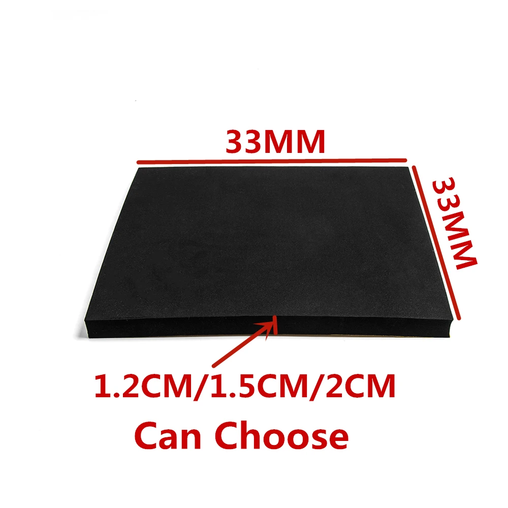 33x33CM Universal Motorcycle Foam Seat Race Fairing Square Seats Pad Adhesive Racing Parts