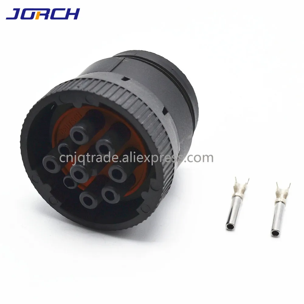 1set 9 pin  HD16-9-1939S HD10-9-1939P Deutsch  black  circular Aviation female male connector   for Track J1939