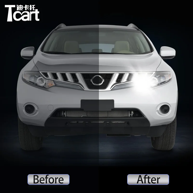 2Pcs Led Daytime Running Light Turn Drl 2in1 Driving Safety Car Accessories 7440 WY21W T20 For Nissan Murano (Z51) 2008-2014