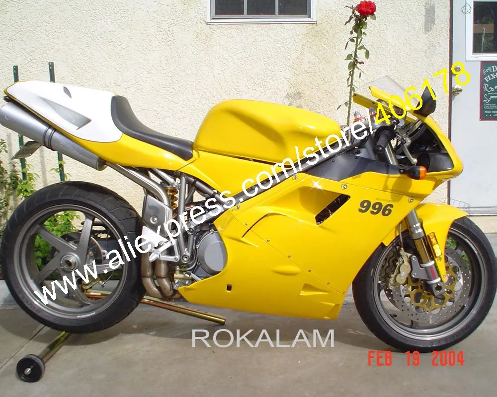 

Motorbike Bodywork Parts For Ducati Fairing 748 996 1996-2002 Yellow White Fairings (Injection Molding)