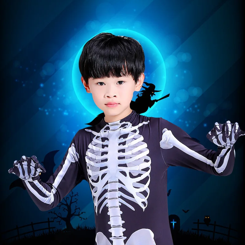 Costume de Cosplay pour Adulte et Enfant, Combinaison de Tambours Serrés, Vêtement de ixde Terreur, de Couleur Noire, pour les Modules d\'Halloween,