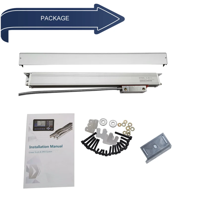9PIN TTL/RS422 output signal  48''/1200mm machine accessory linear measuring optical digital scale ruler